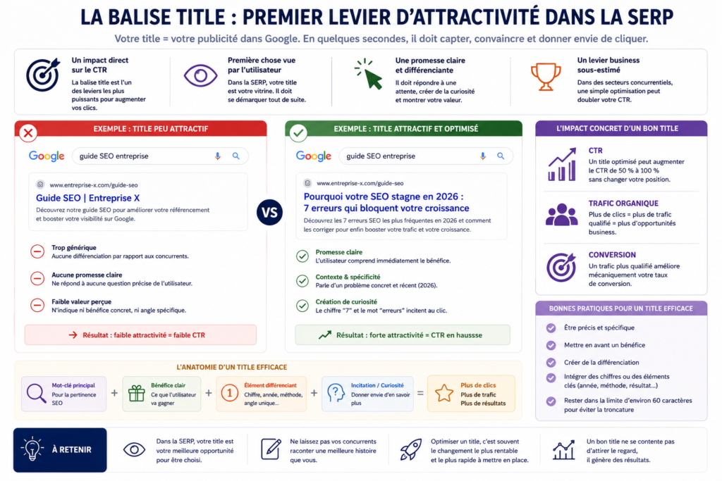 la balise title pour SEO
