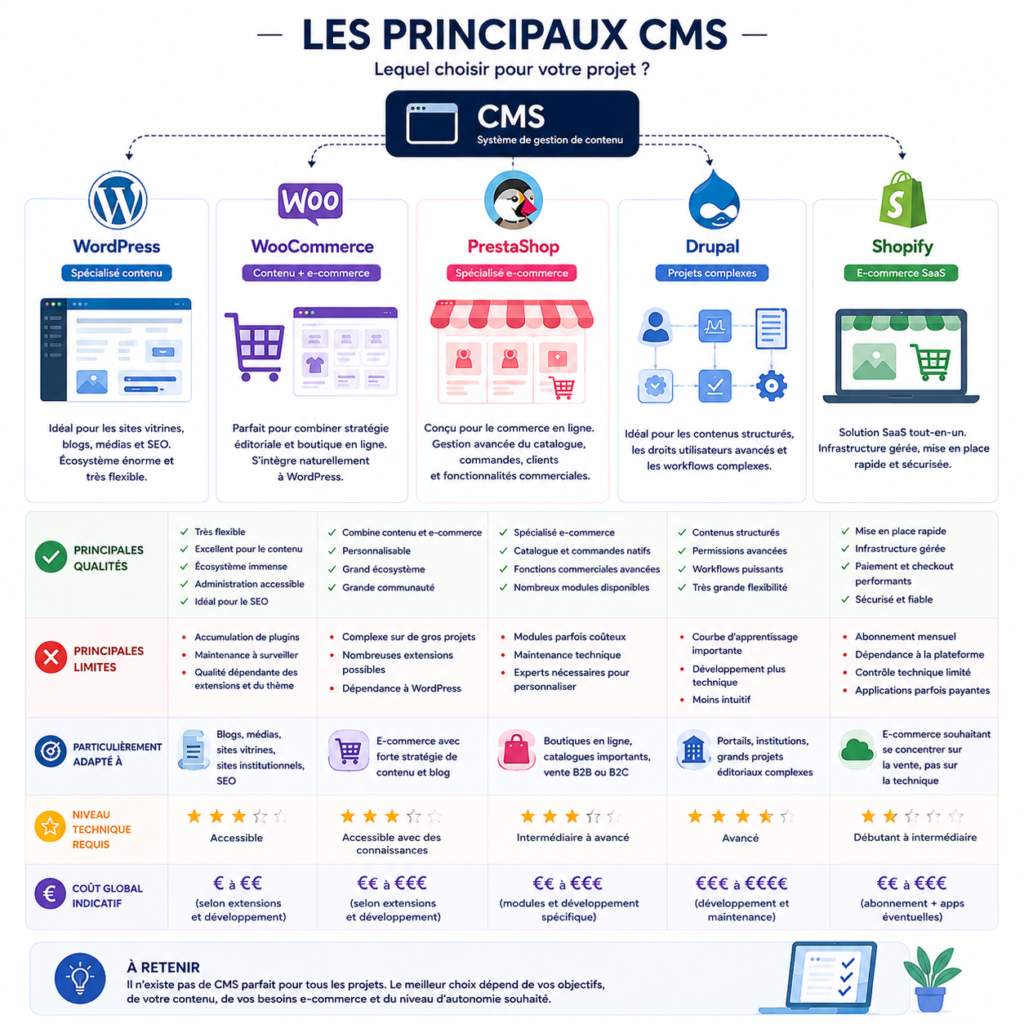 Comparatif des CMS